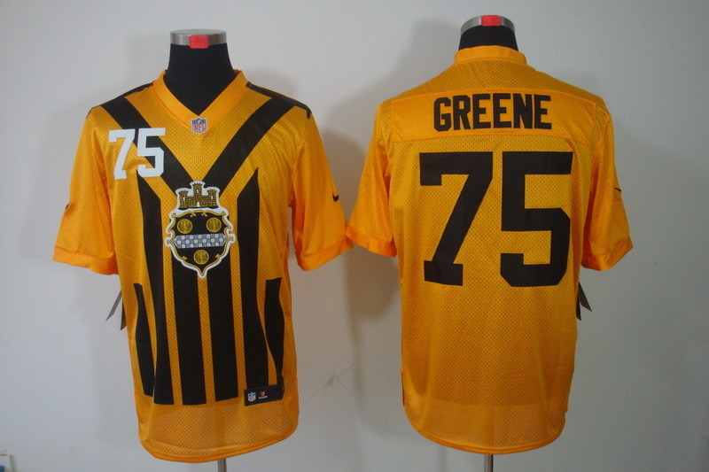 Men's Pittsburgh Steelers Joe Greene #75 Gold Jersey
